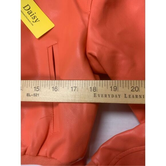 Daisy Vegan Leather Varsity Jacket - Picture 8 of 9